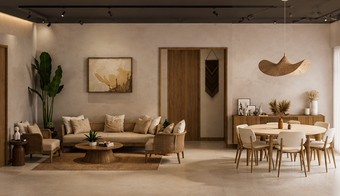 A furnished residence interior at Amaya